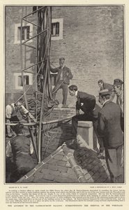 Het Ongeluk met de Santos-Dumont Ballon, toezicht op de verwijdering van het Wrak door Henry Marriott Paget